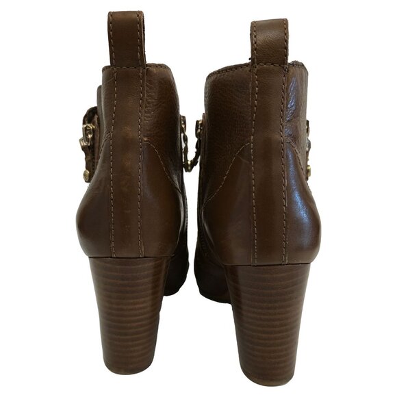 Antonio Melani Harlen Leather Ankle Boots Brown - Picture 5 of 7